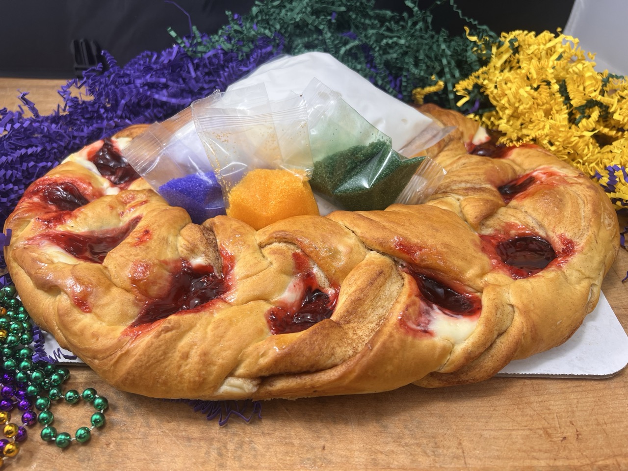 Strawberry & Cream Cheese King Cake - Image 2