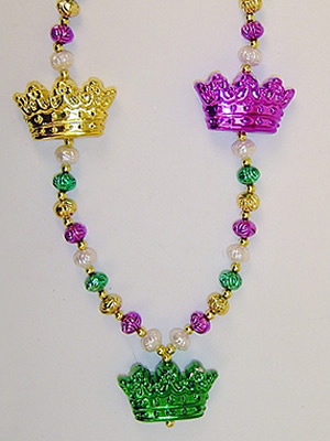 Mardi Gras Crown beads