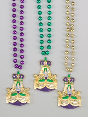 Mardi Gras King Float Medallion beads