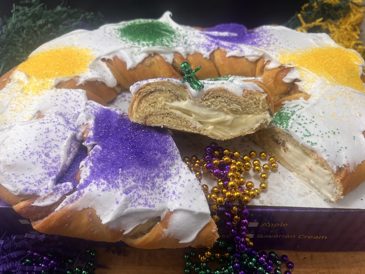 Bavarian Cream King Cake